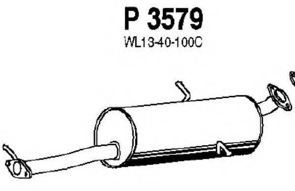 FENNO P3579 Глушник вихлопних газів кінцевий