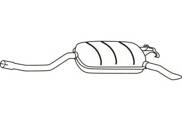 FENNO P3648 Глушник вихлопних газів кінцевий