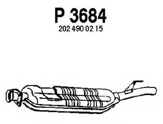 FENNO P3684 Середній глушник вихлопних газів