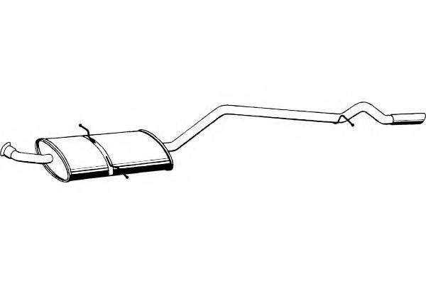 FENNO P3740 Глушник вихлопних газів кінцевий