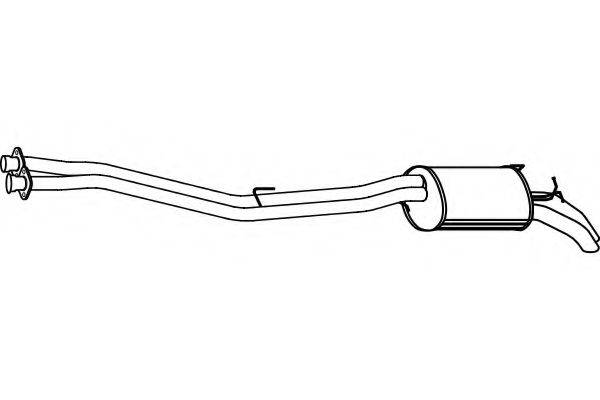 FENNO P3745 Глушник вихлопних газів кінцевий