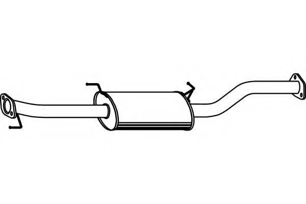 FENNO P3891 Середній глушник вихлопних газів