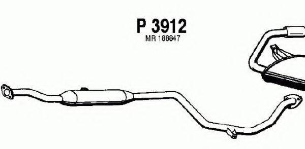 FENNO P3912 Середній глушник вихлопних газів