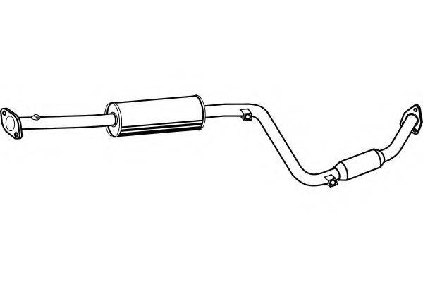 FENNO P3969 Середній глушник вихлопних газів