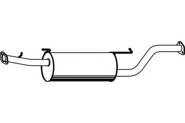 FENNO P3987 Середній глушник вихлопних газів