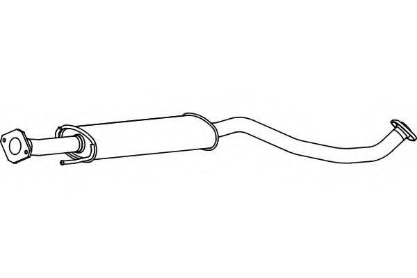 FENNO P41007 Середній глушник вихлопних газів