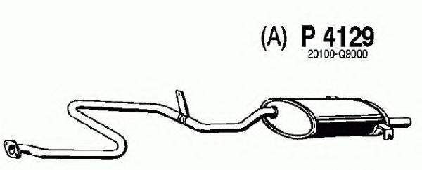 FENNO P4129 Глушник вихлопних газів кінцевий