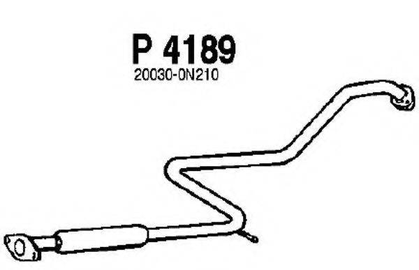 FENNO P4189 Середній глушник вихлопних газів