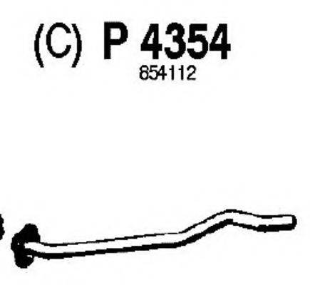 FENNO P4354 Труба вихлопного газу