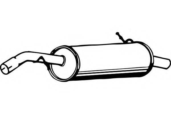 FENNO P4632 Глушник вихлопних газів кінцевий