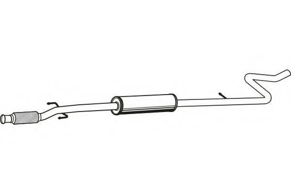 FENNO P4662 Середній глушник вихлопних газів