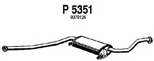 FENNO P5351 Середній глушник вихлопних газів
