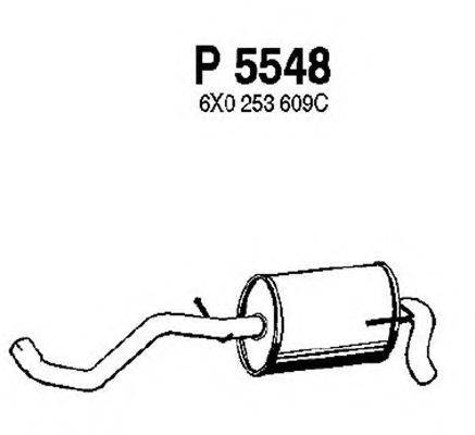 FENNO P5548 Глушник вихлопних газів кінцевий