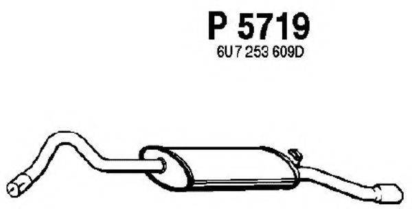 FENNO P5719 Глушник вихлопних газів кінцевий