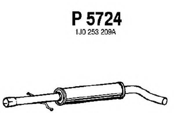 FENNO P5724 Середній глушник вихлопних газів