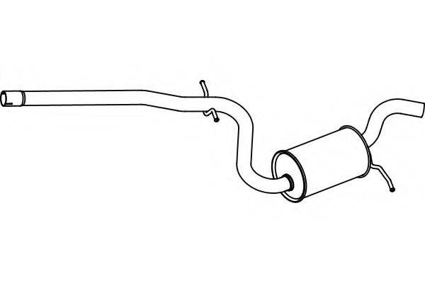 FENNO P5759 Середній глушник вихлопних газів