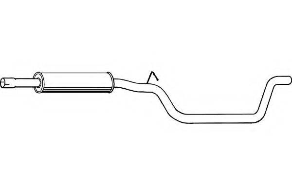 FENNO P5789 Середній глушник вихлопних газів