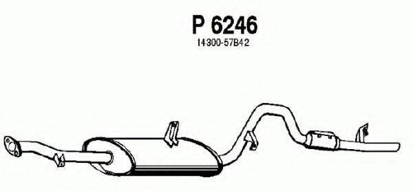 FENNO P6246 Глушник вихлопних газів кінцевий