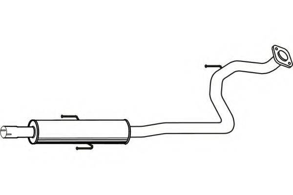 FENNO P6504 Середній глушник вихлопних газів