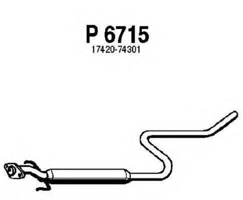 FENNO P6715 Середній глушник вихлопних газів