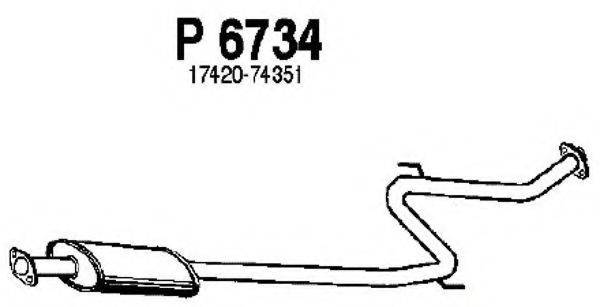 FENNO P6734 Середній глушник вихлопних газів