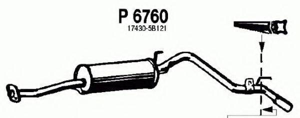 FENNO P6760 Глушник вихлопних газів кінцевий