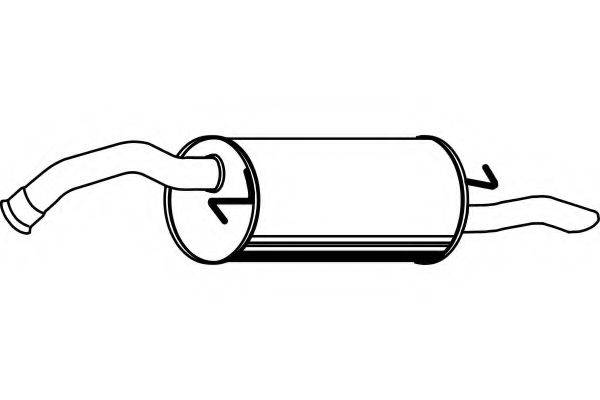 FENNO P6862 Глушник вихлопних газів кінцевий
