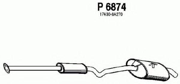 FENNO P6874 Глушник вихлопних газів кінцевий