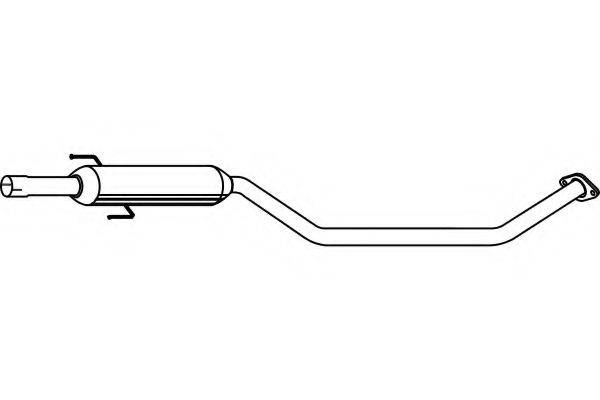 FENNO P6963 Середній глушник вихлопних газів