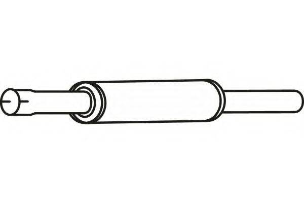 FENNO P7177 Середній глушник вихлопних газів