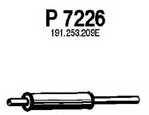 FENNO P7226 Середній глушник вихлопних газів