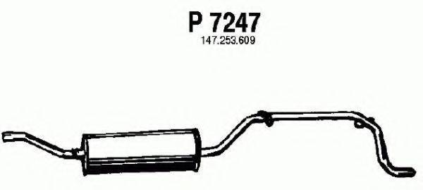 FENNO P7247 Глушник вихлопних газів кінцевий