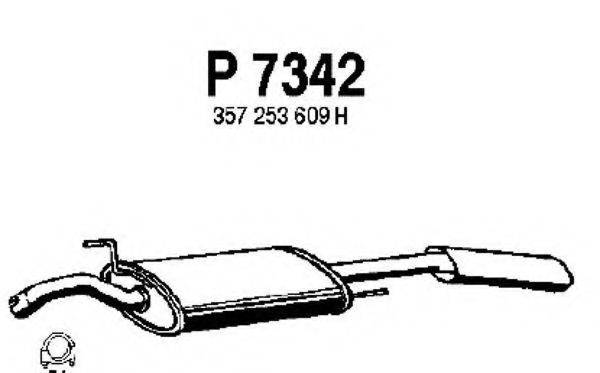 FENNO P7342 Глушник вихлопних газів кінцевий