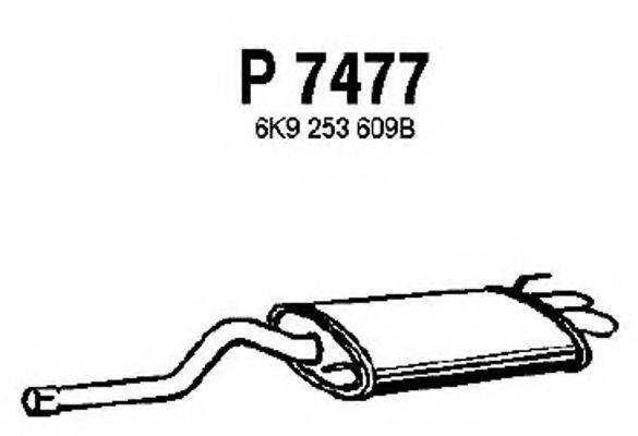 FENNO P7477 Глушник вихлопних газів кінцевий