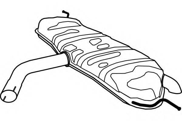 FENNO P7577 Глушник вихлопних газів кінцевий