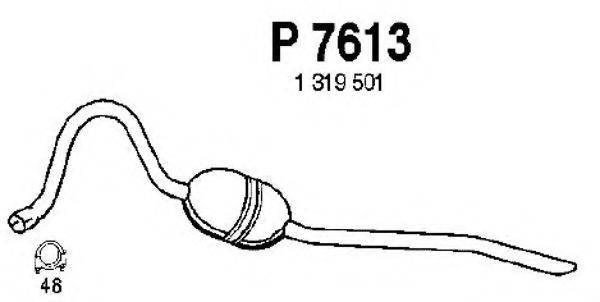 FENNO P7613 Глушник вихлопних газів кінцевий