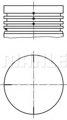 PERFECT CIRCLE 59801280 Поршень