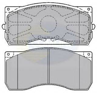 COMLINE CBP9075K Комплект гальмівних колодок, дискове гальмо
