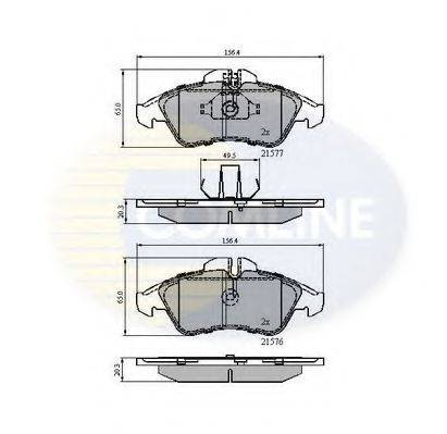 COMLINE CBP0212 Комплект гальмівних колодок, дискове гальмо