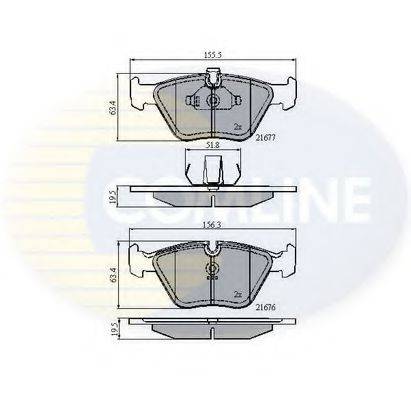 COMLINE CBP01010 Комплект гальмівних колодок, дискове гальмо