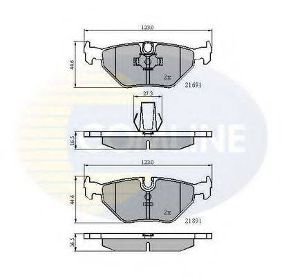 COMLINE CBP01011 Комплект гальмівних колодок, дискове гальмо