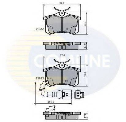 COMLINE CBP2797 Комплект гальмівних колодок, дискове гальмо