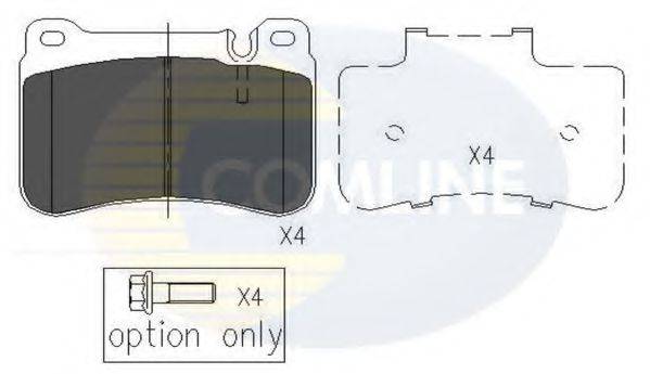 COMLINE CBP06007 Комплект гальмівних колодок, дискове гальмо