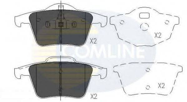 COMLINE CBP06027 Комплект гальмівних колодок, дискове гальмо