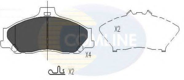 COMLINE CBP31245 Комплект гальмівних колодок, дискове гальмо