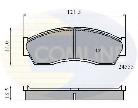 COMLINE CBP0999 Комплект гальмівних колодок, дискове гальмо