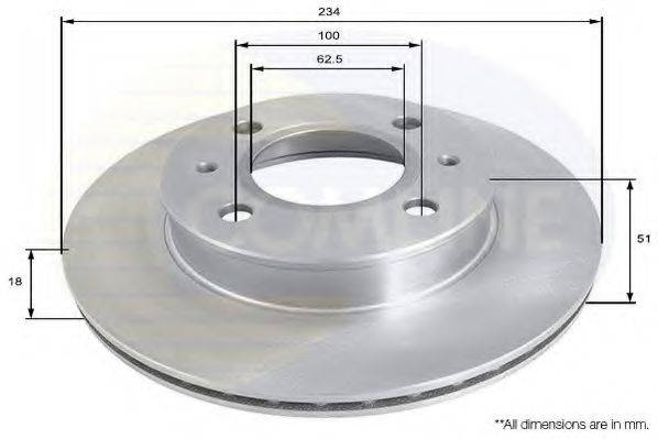 COMLINE ADC1038V гальмівний диск