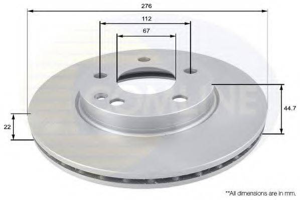 COMLINE ADC1642V гальмівний диск