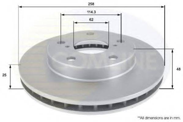 COMLINE ADC0149V гальмівний диск