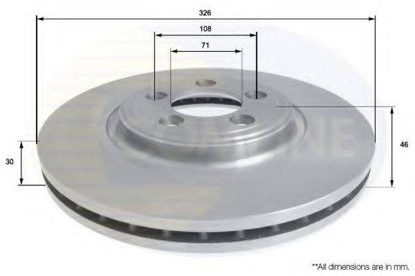 COMLINE ADC1245V гальмівний диск